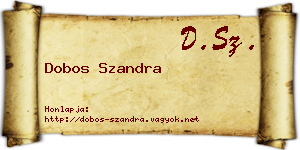 Dobos Szandra névjegykártya